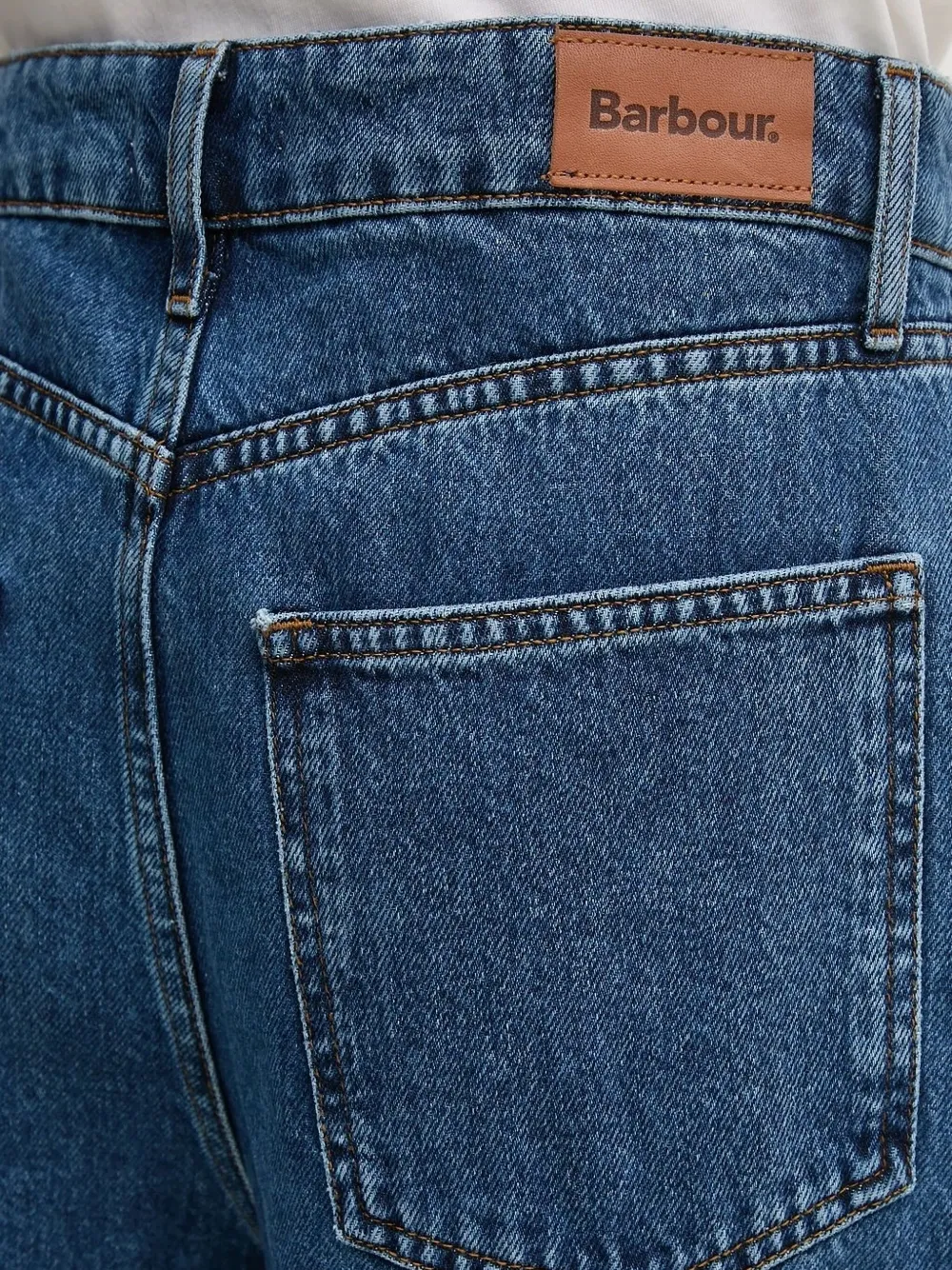 Barbour Jeans met wijde pijpen Blauw