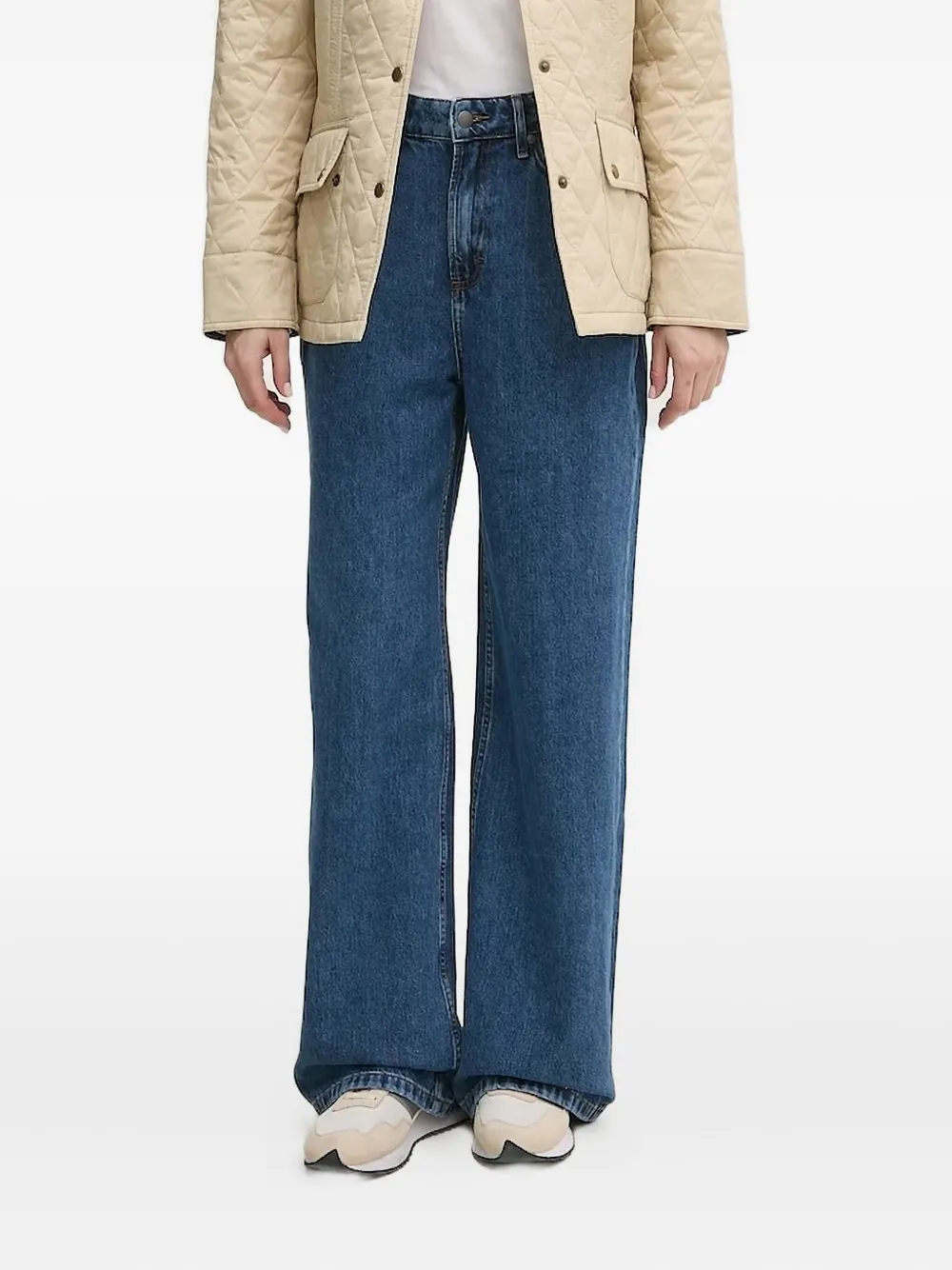 Barbour Jeans met wijde pijpen Blauw