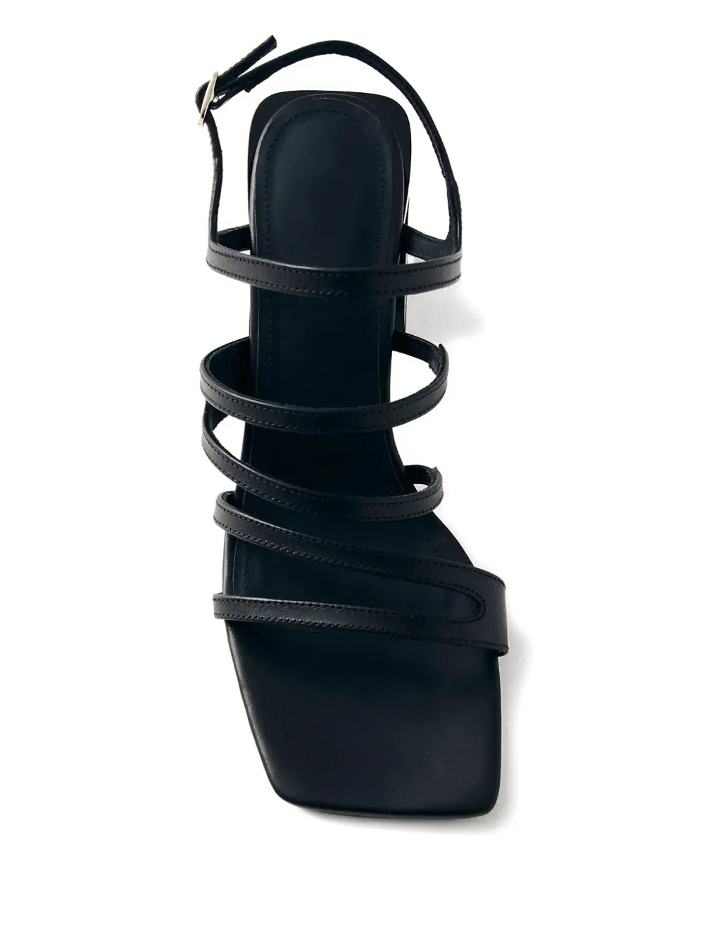 Alohas Strappy Block-heel Sandals In Black