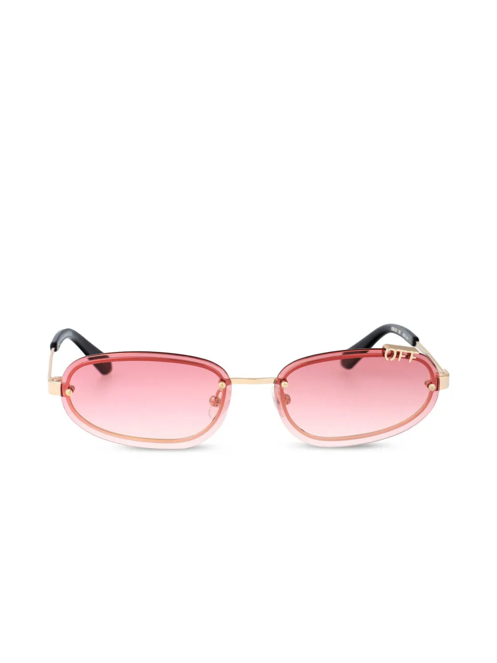Off-white Miami Sunglasses In 金色