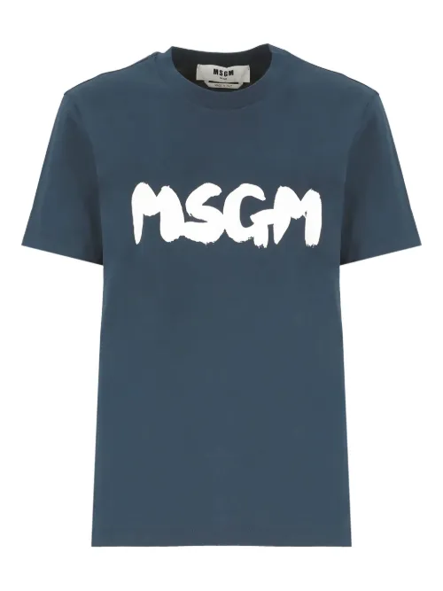 T-shirt à logo imprimé - MSGM - Modalova