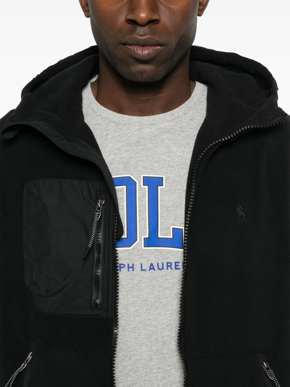 Polo Ralph Lauren Fleece jack Zwart