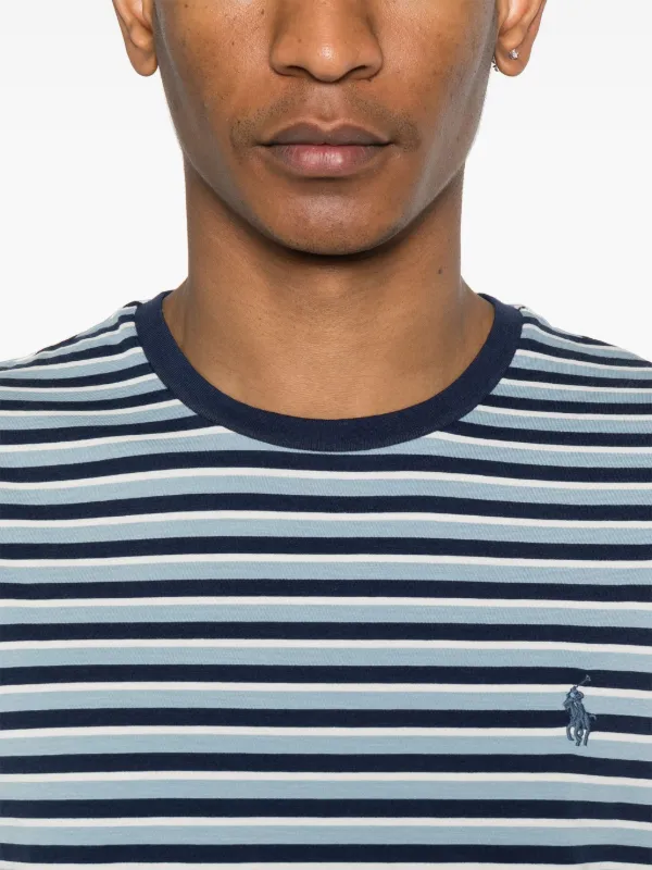 Polo Ralph Lauren Striped T-shirt | Blue | FARFETCH UK