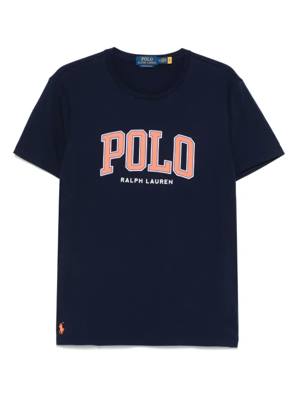 Polo Ralph Lauren ロゴプリントTEE Lサイズ 新品未使用品 Polo Ralph Lauren ロゴ Tシャツ | ブルー | FARFETCH JP