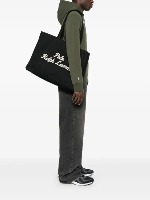 Polo Ralph Lauren embroidered-logo Tote Bag | Black