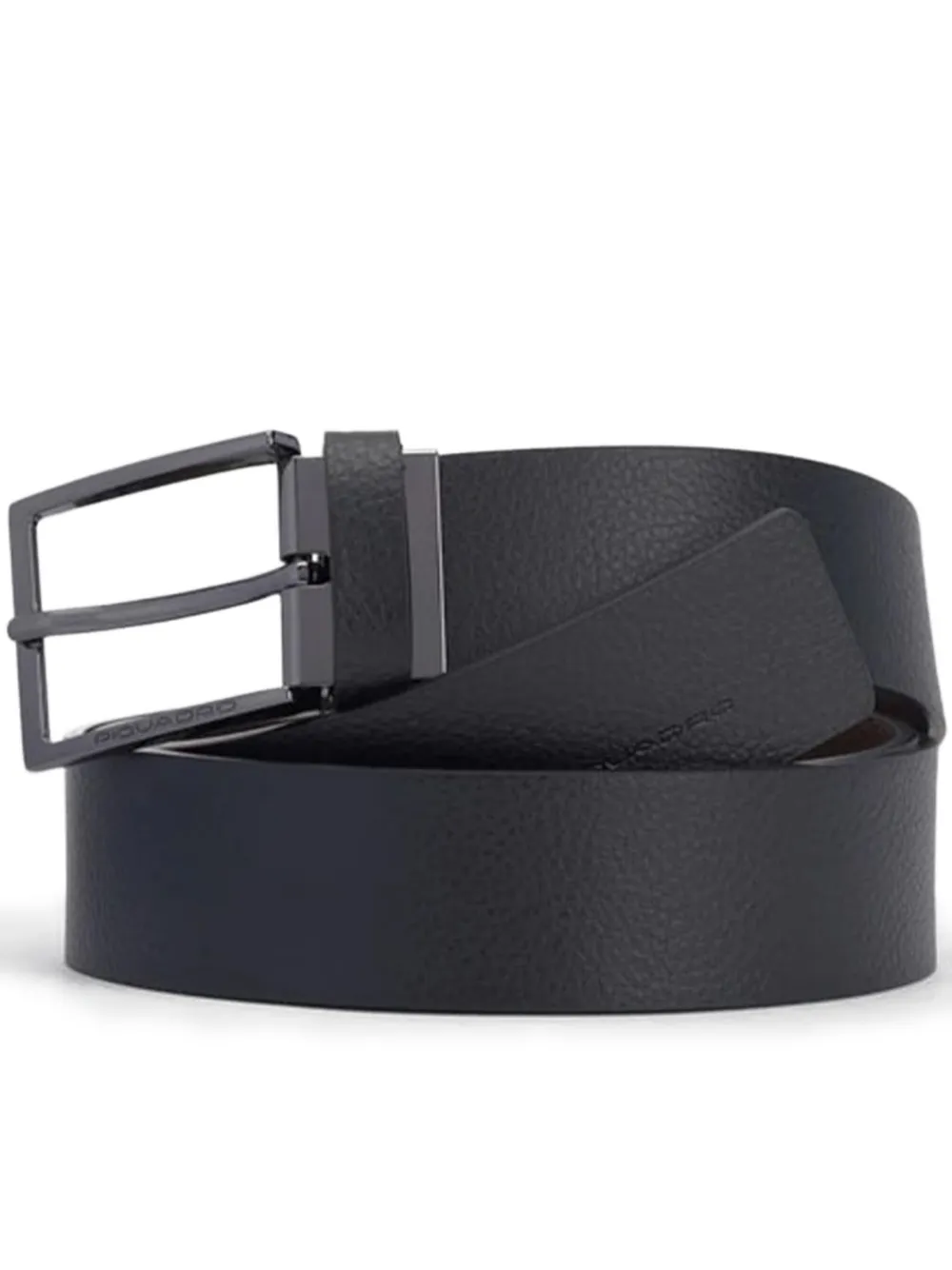 PIQUADRO ^ leren riem Zwart