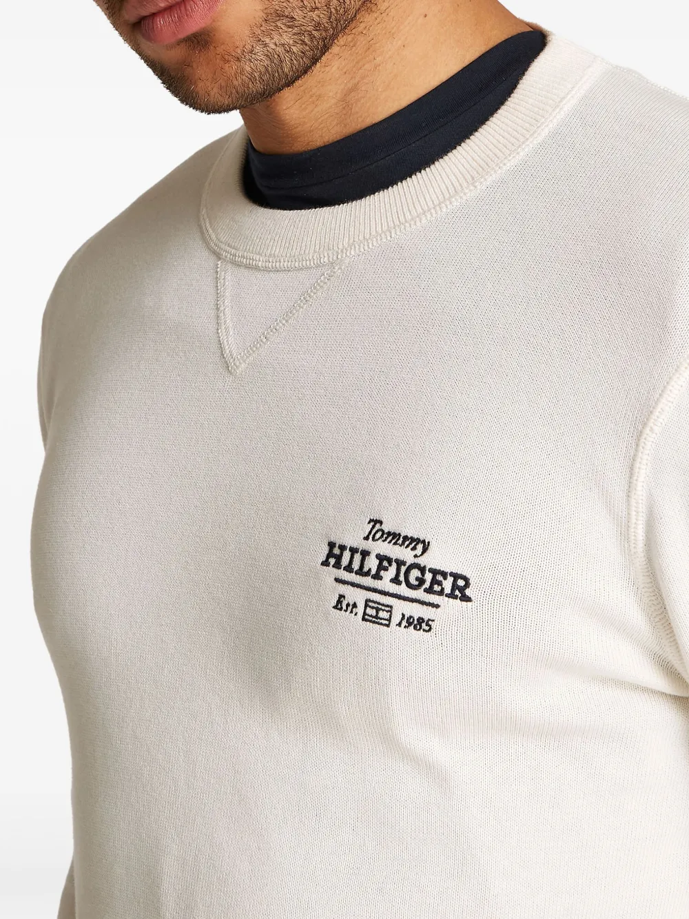 Tommy Hilfiger Graphic Cotton Crew Clothing In White
