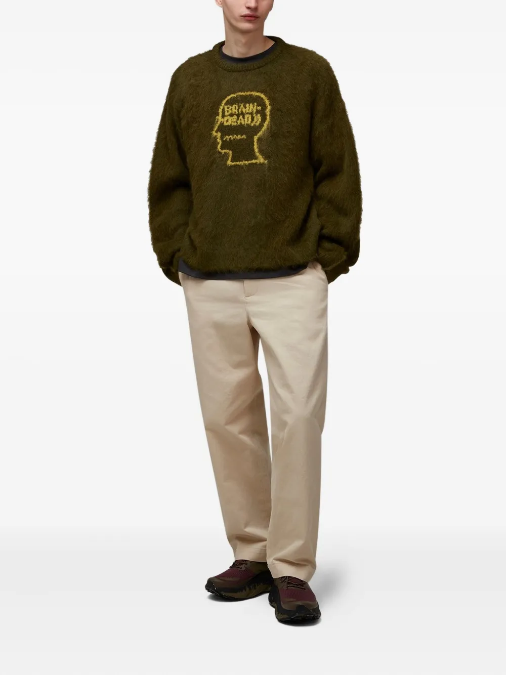 Brain Dead head-logo knitted sweater | Knitted Sweaters | Image 2