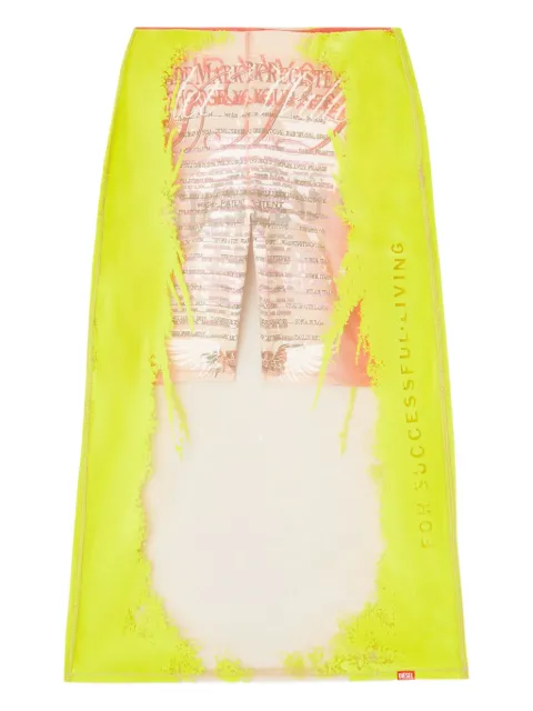 Diesel Remaster Capsule O-Lyac midi skirt 
