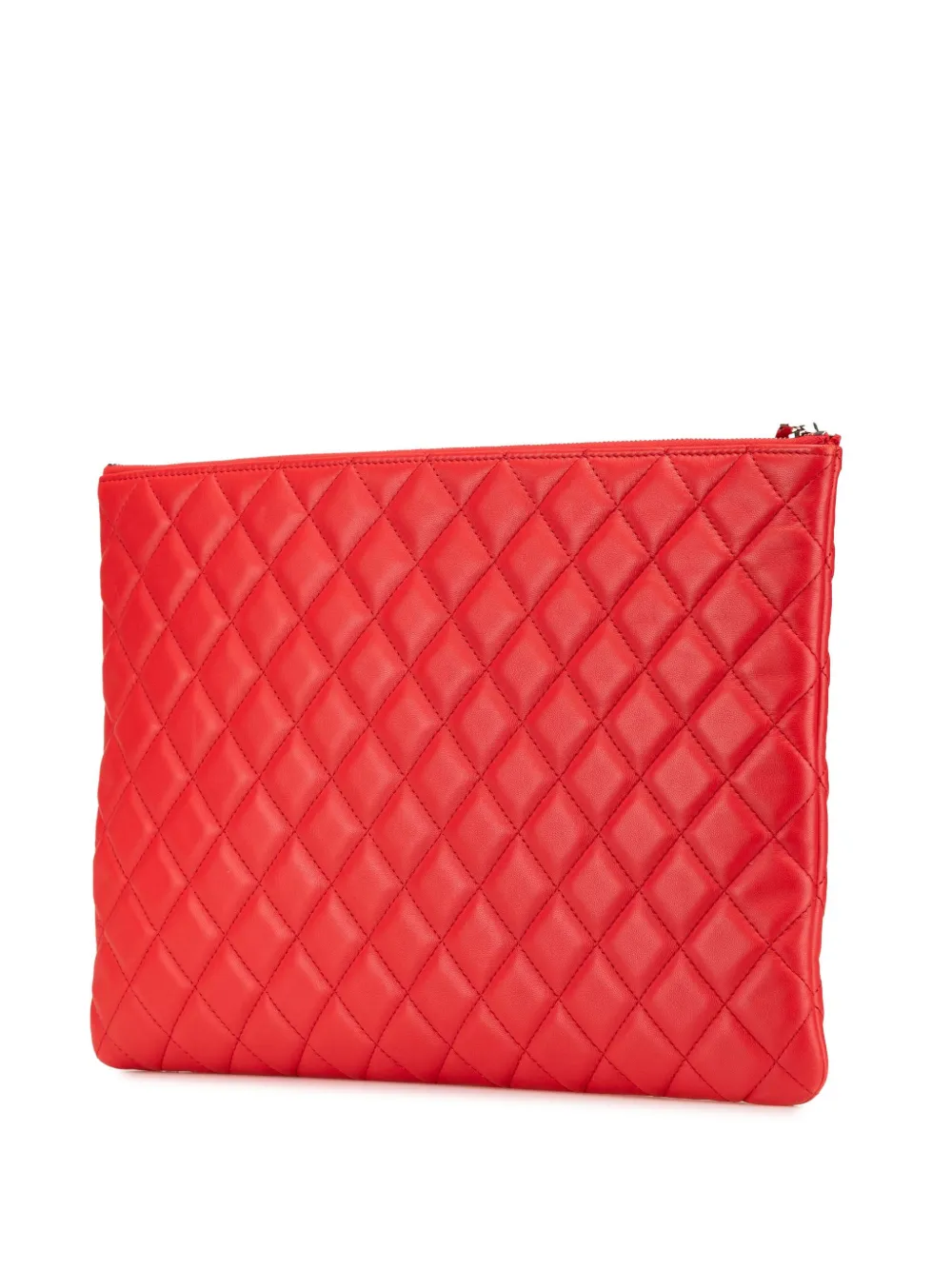 CHANEL Pre-Owned 2016-2017 große O Case Clutch aus gestepptem Lammleder | Pre-owned & Archive | Image 2