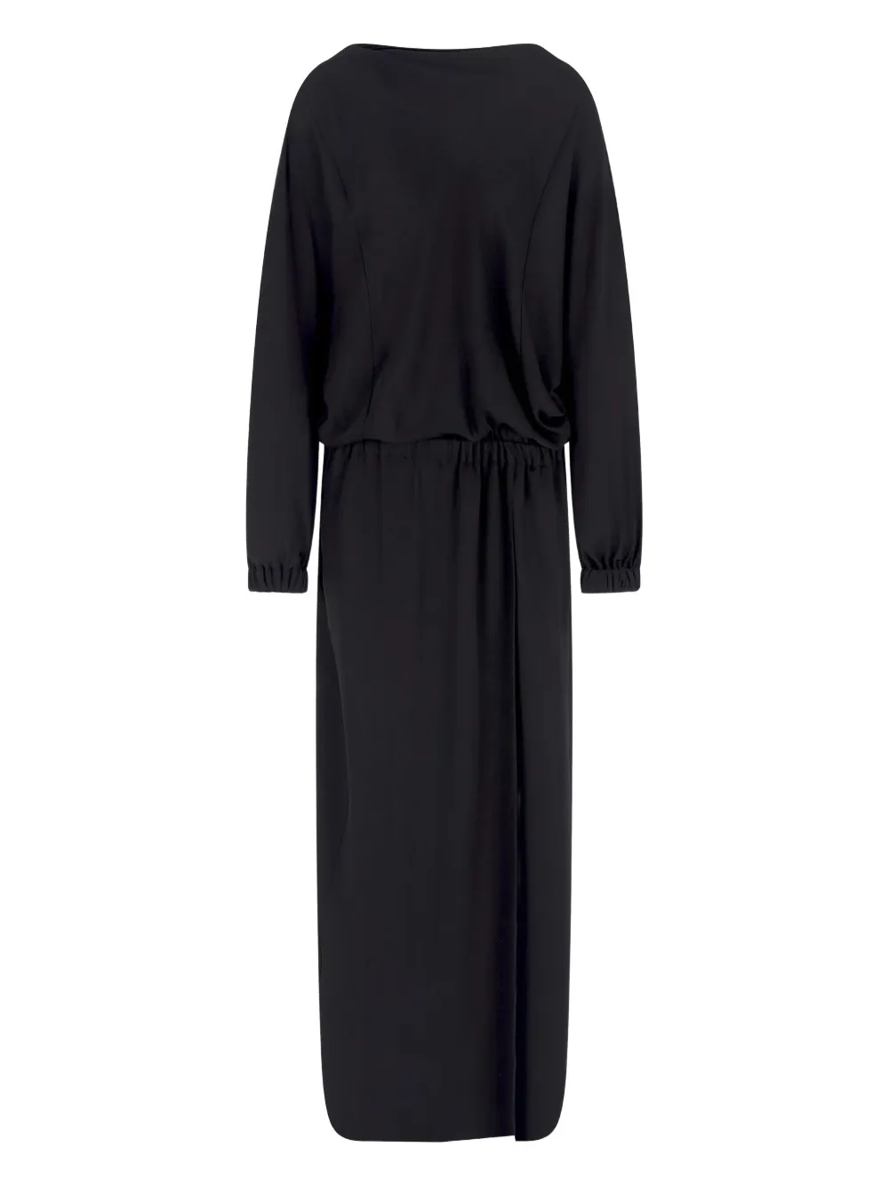 Giorgio Armani Zijden maxi-jurk Zwart