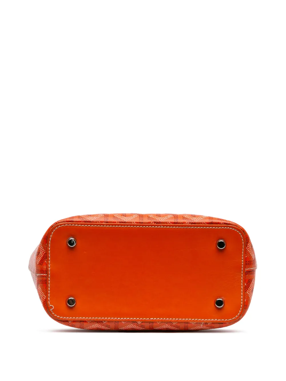 Pre-owned Goyard 2012 Ine Marie Galante Pm Tote Bag In Orange