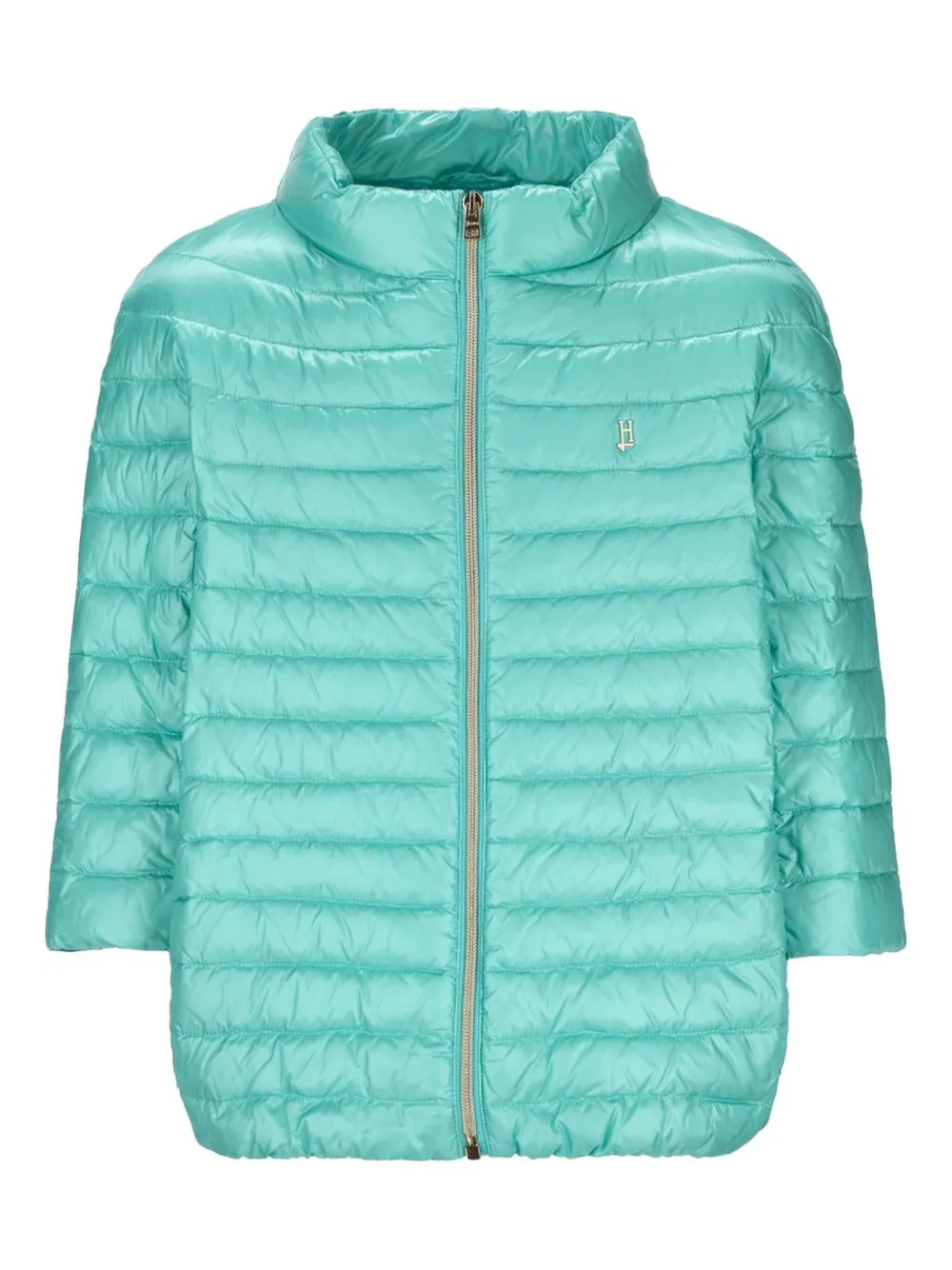 Herno Kids Gewatteerd jack met logopatch Blauw