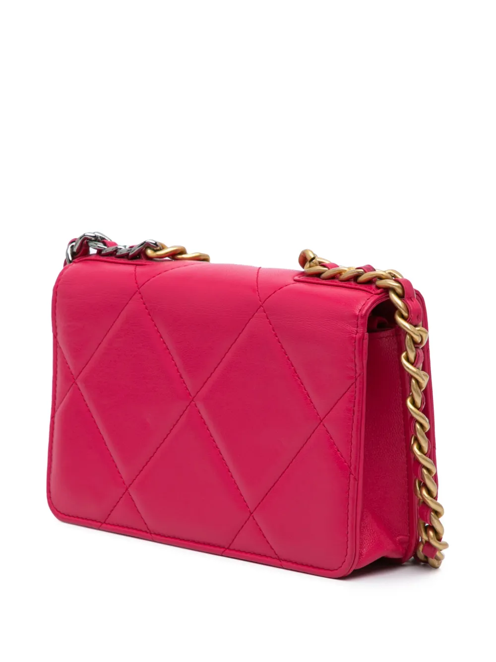 CHANEL Pre-Owned 2020 Quilted Lambskin 19 Wallet on Chain crossbody bag | Pre-Owned | Image 2