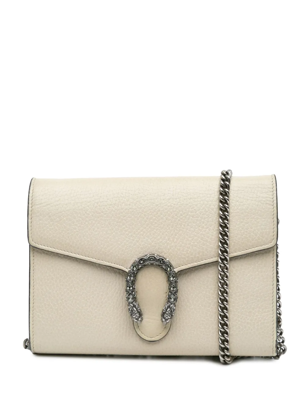 Gucci Pre-Owned 2016-present Mini Leather Dionysus Wallet on Chain crossbody bag | Brown | Image 1
