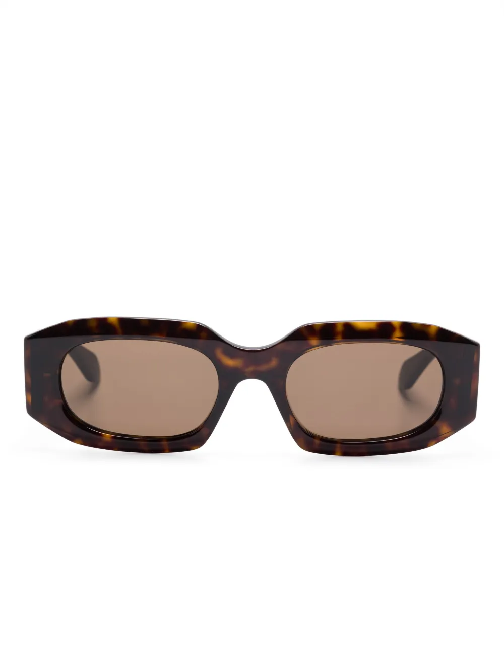 Alaïa lentes de sol con armazón rectangular | marrón | Image 1