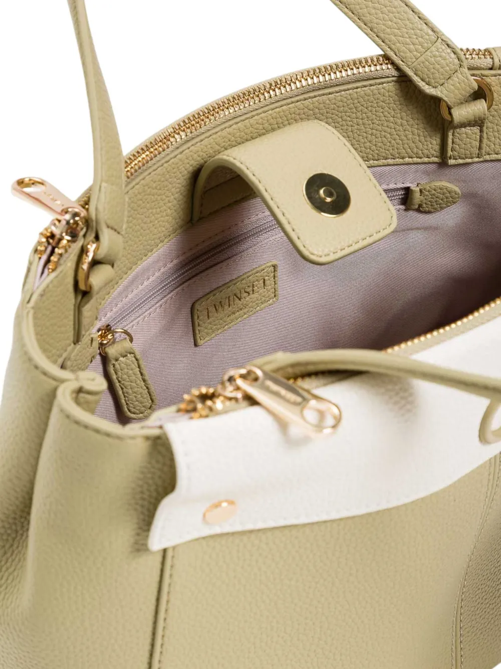TWINSET Heuptas met logoplakkaat Groen