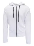 James Perse cotton zip-up hoodie - White