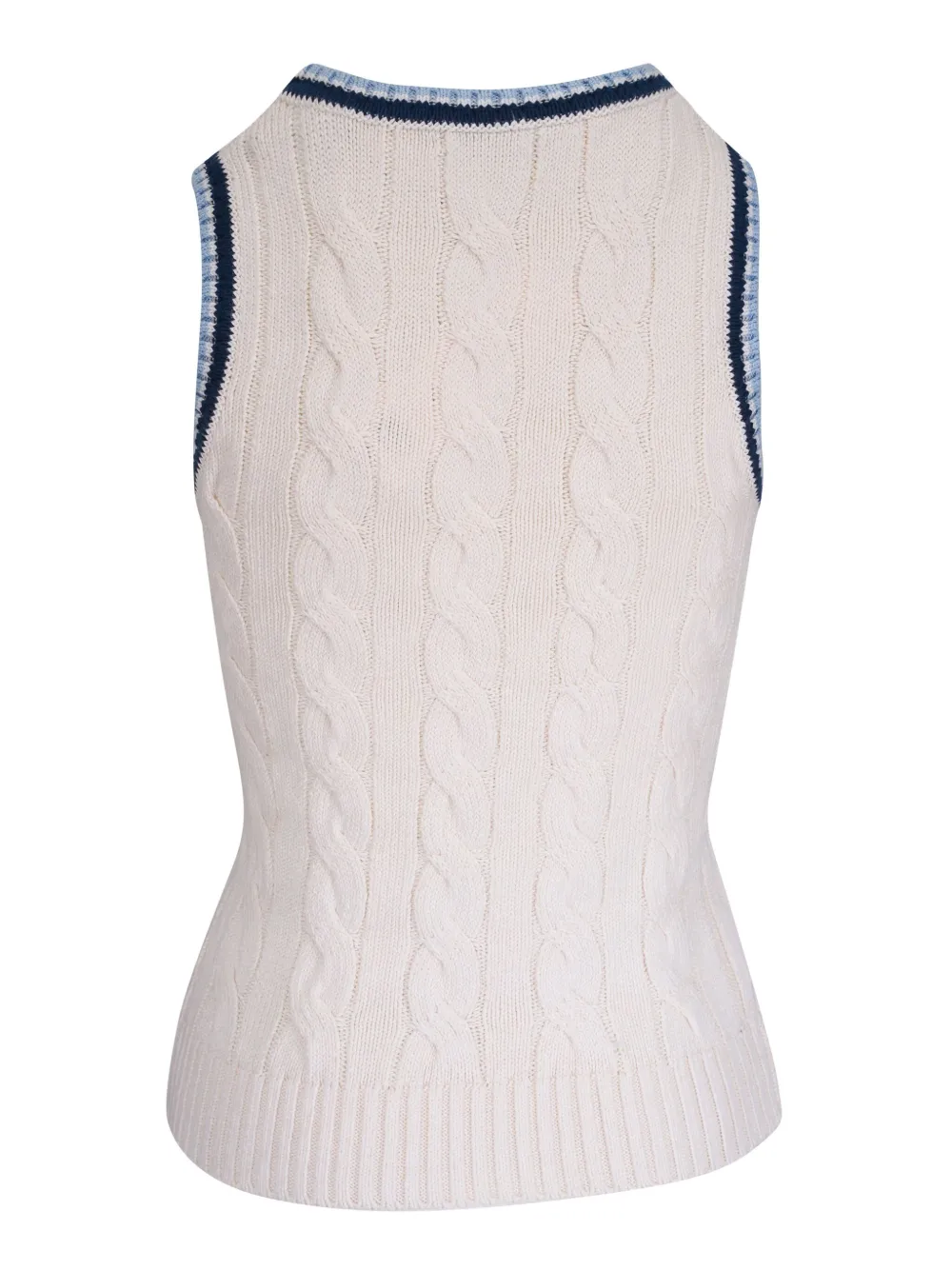 Veronica Beard cable-knit sleeveless top | Vests & Tank Tops | Image 2