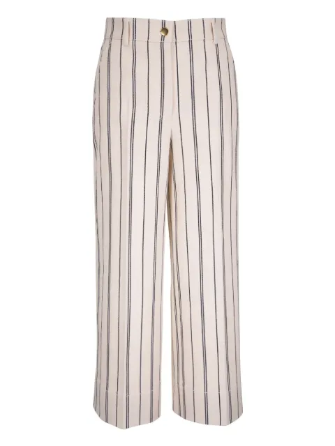 Akris Punto pantalones con estampado de rayas diplomáticas