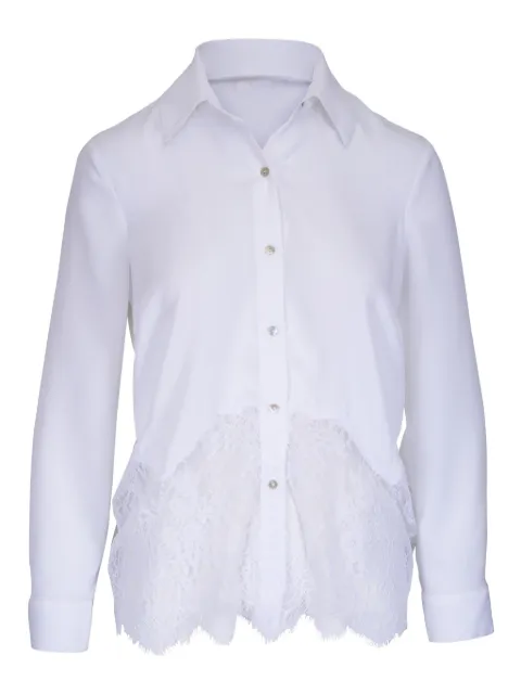 L'Agence lace-embellished shirt