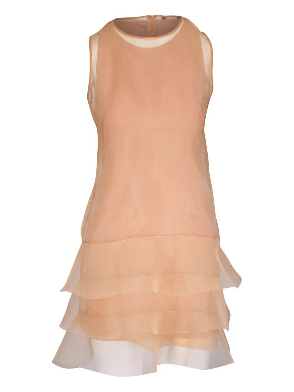 Akris Hatband Waves jurk Beige