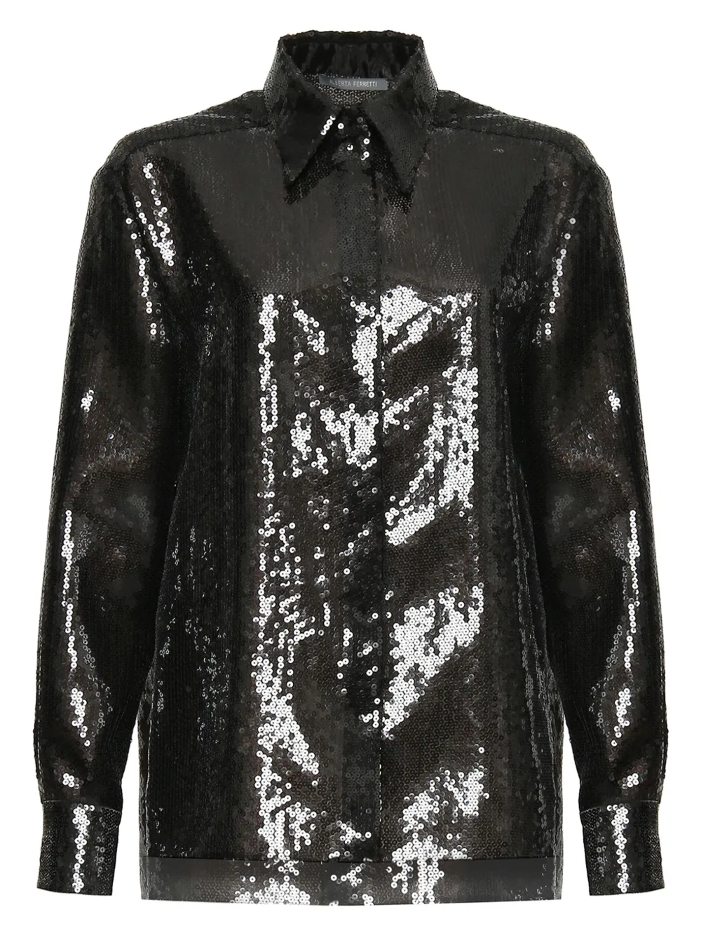 Alberta Ferretti Blouse met pailletten Zwart