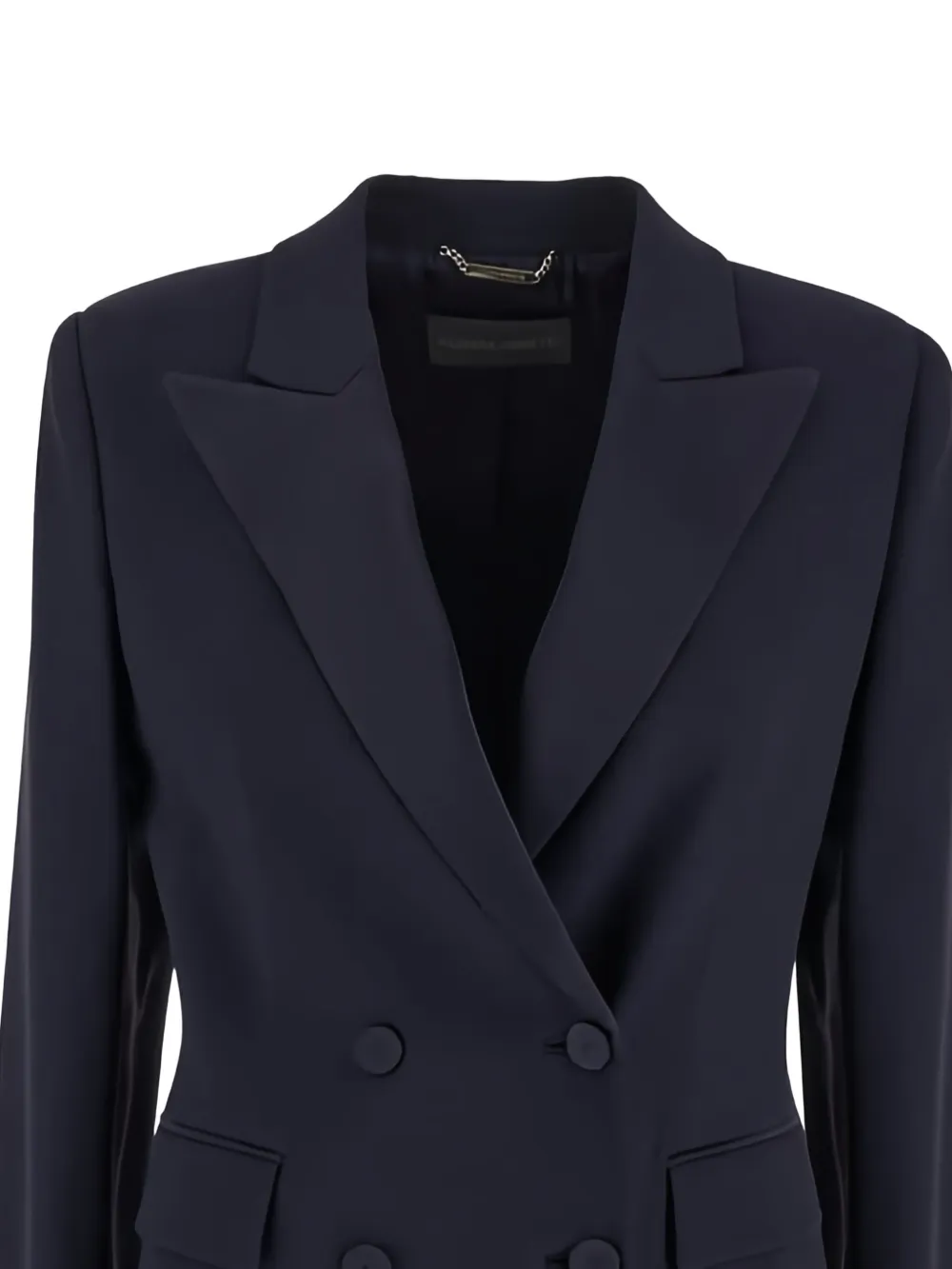 Alberta Ferretti double-breasted peak-lapel blazer Blauw