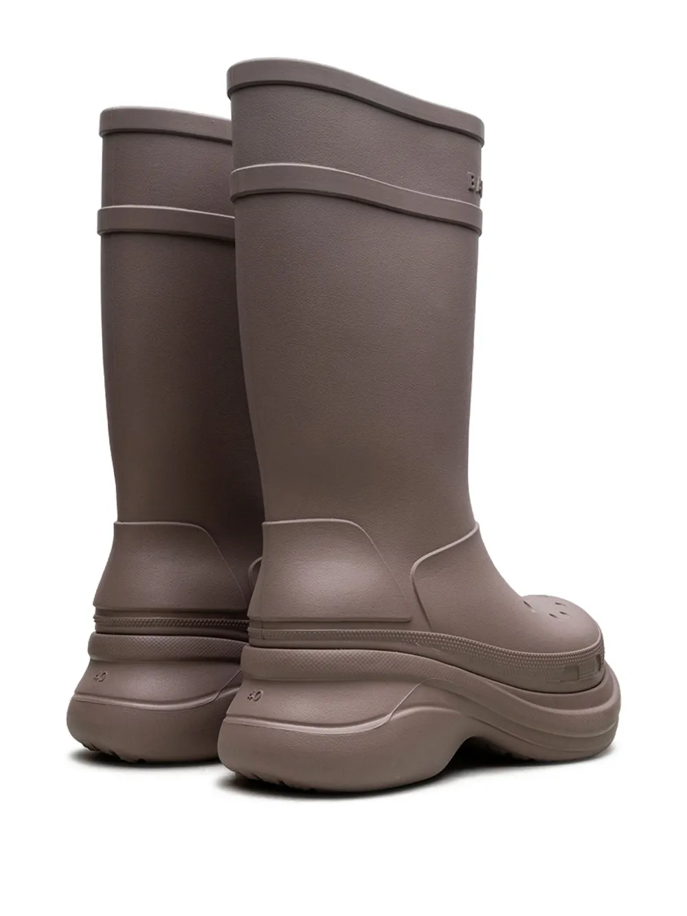 Crocs x Balenciaga platform rubber boots Neutrals