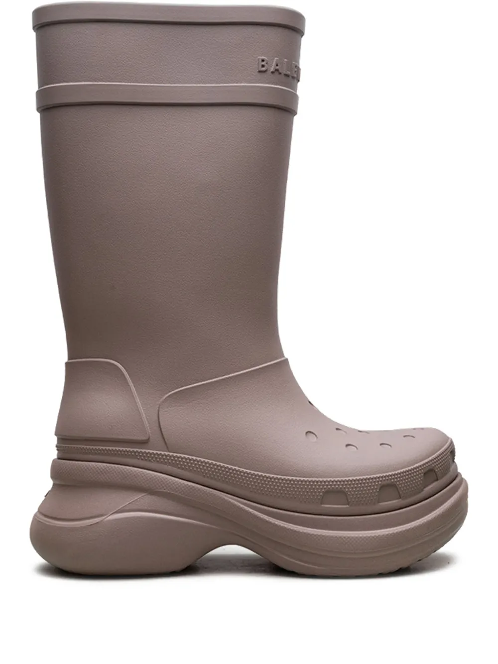 Crocs x Balenciaga platform rubber boots Neutrals