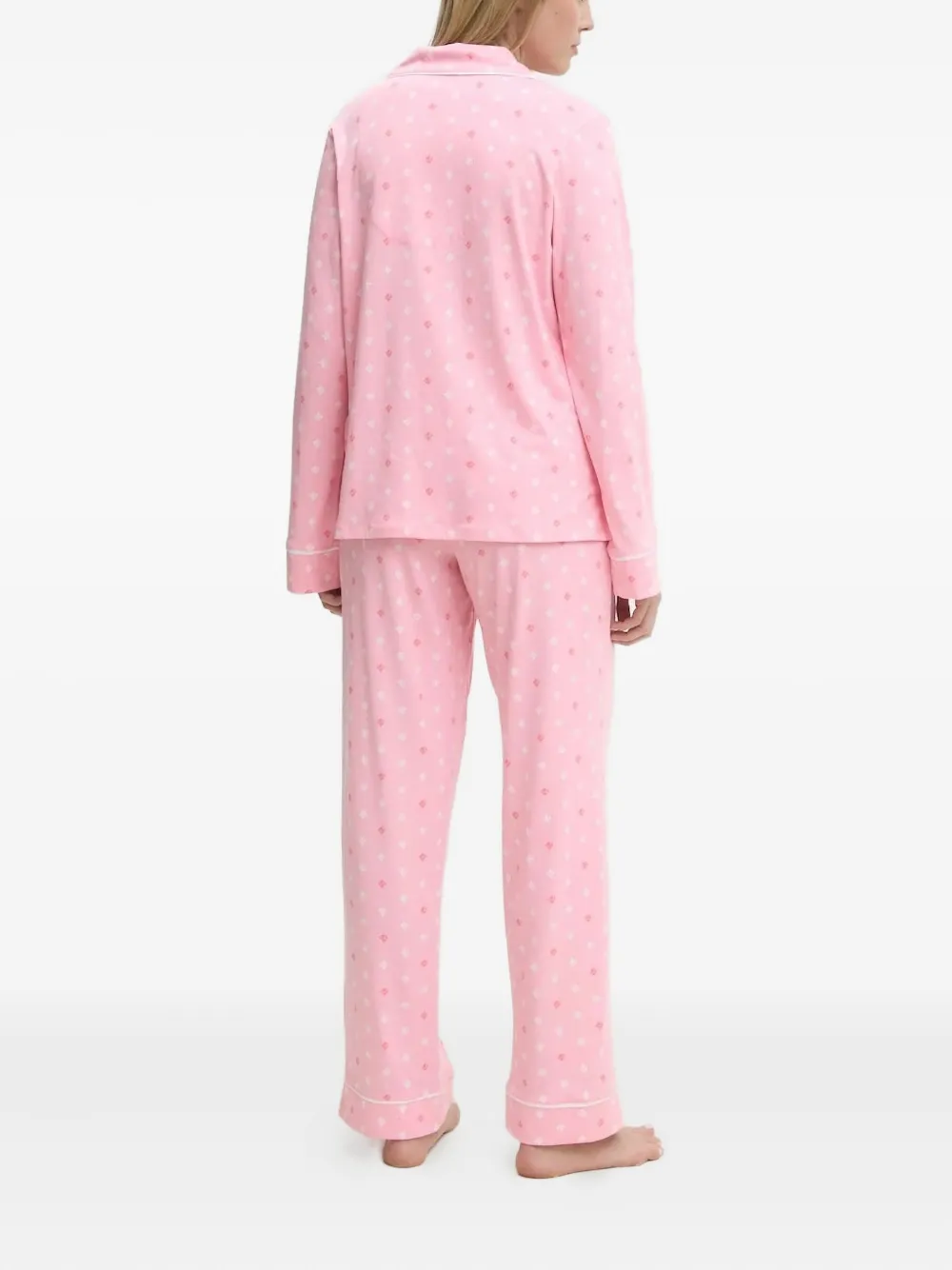 DKNY logo-print pajama set (set of two) Roze
