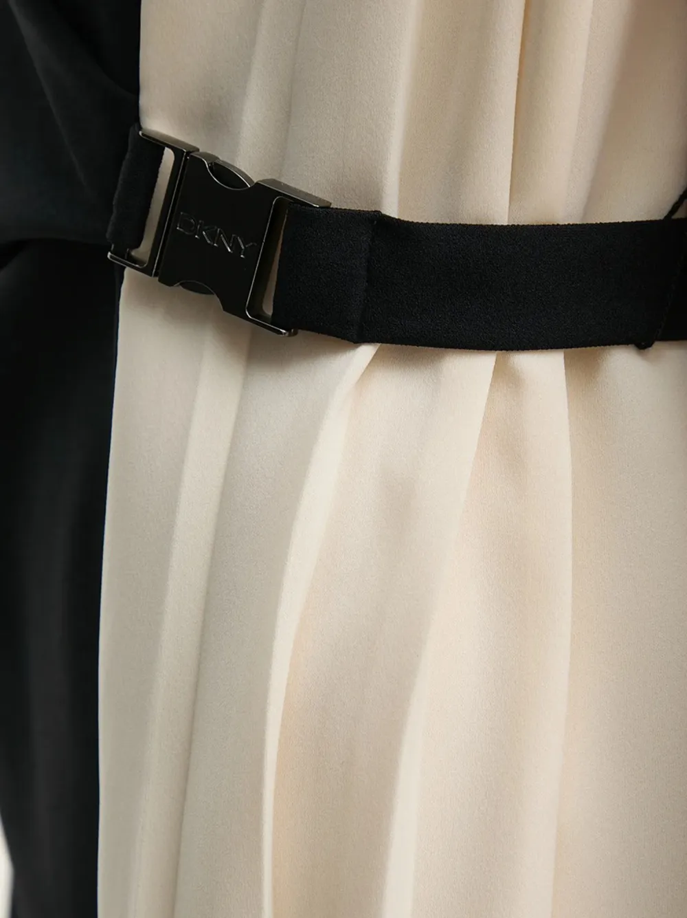 DKNY Jurk met col en gesp Zwart