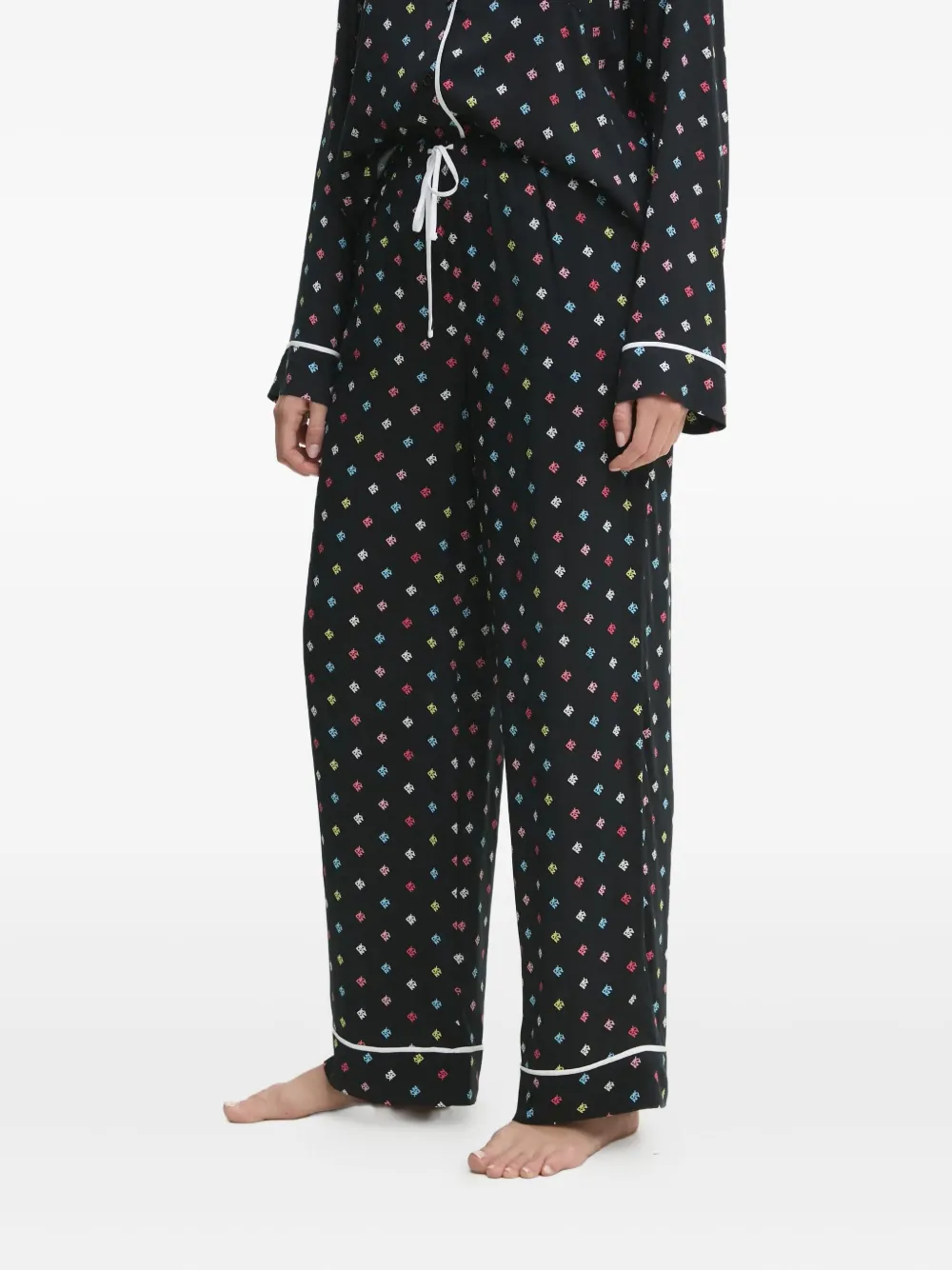 DKNY Pyjama met logoprint Zwart
