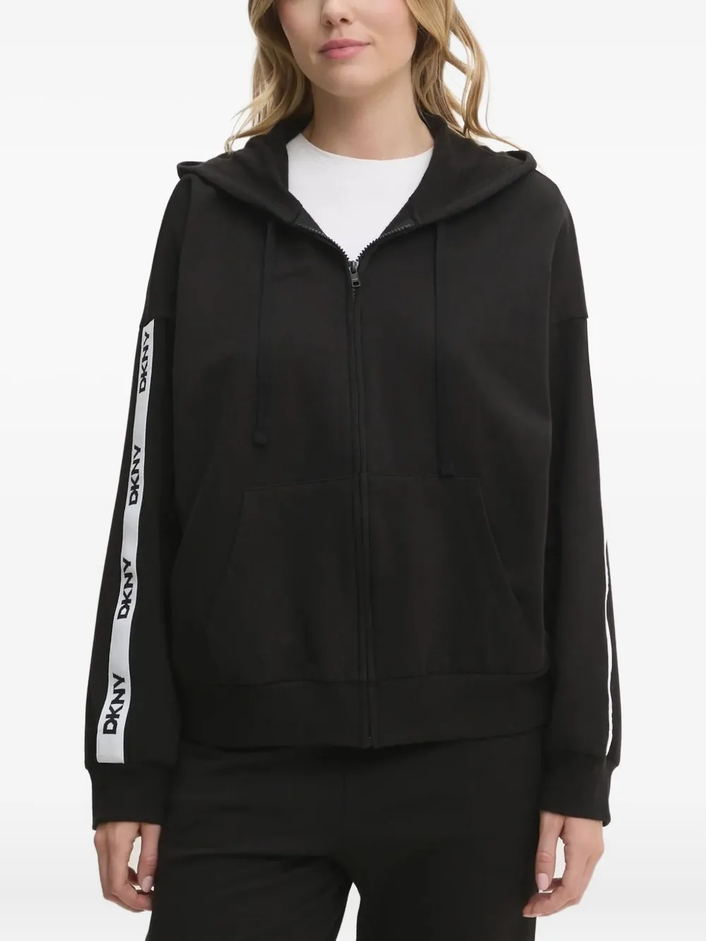 DKNY Trainingsbroek met logoband Zwart