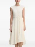 DKNY cap-sleeve cinched dress - Neutrals