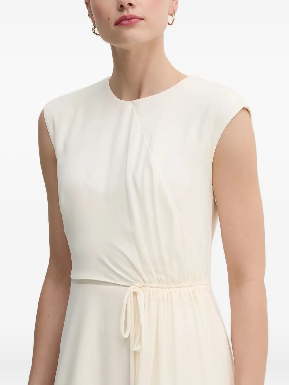 DKNY Jurk met kapmouwen Beige