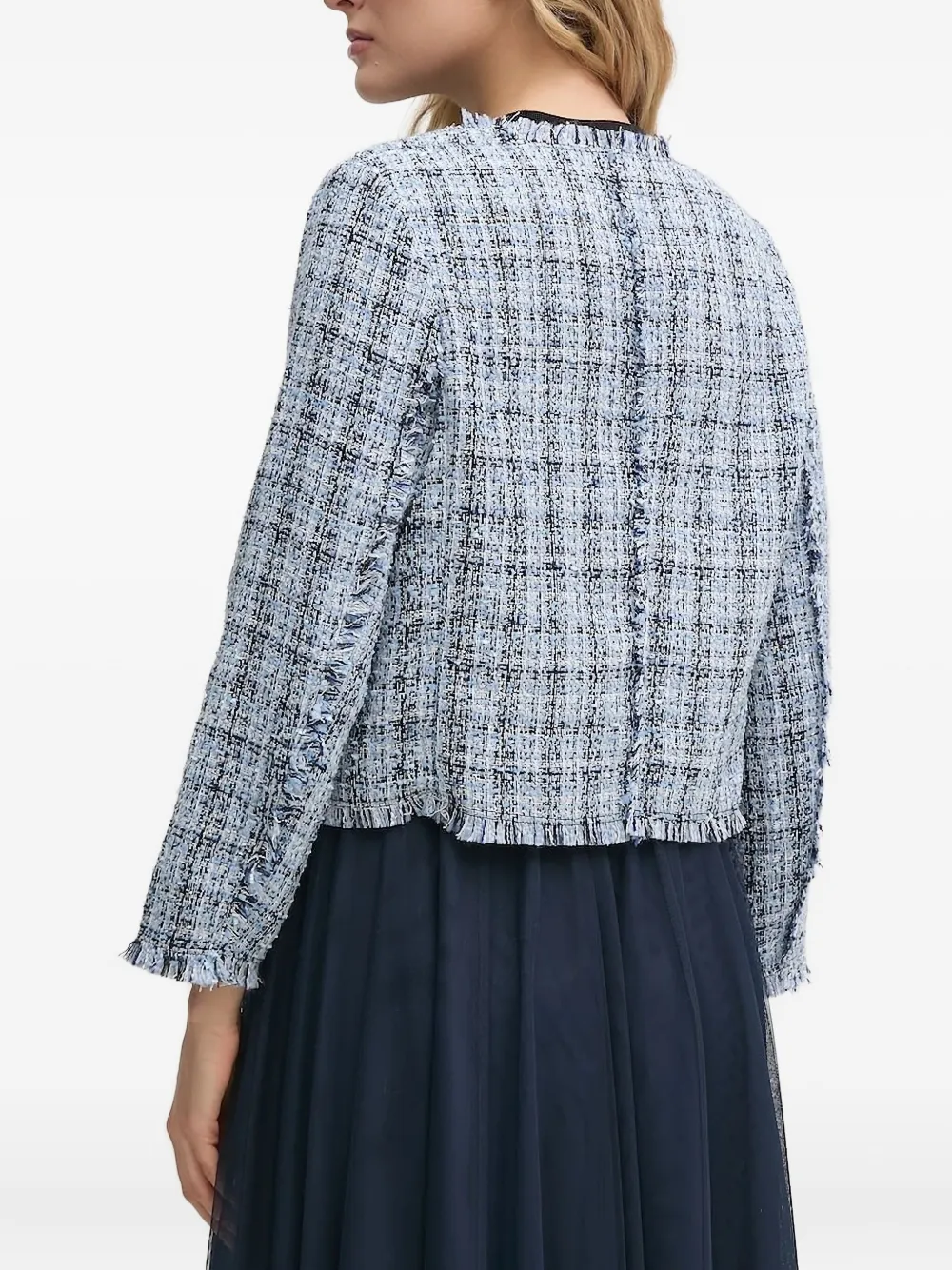 DKNY Tweed jack Blauw