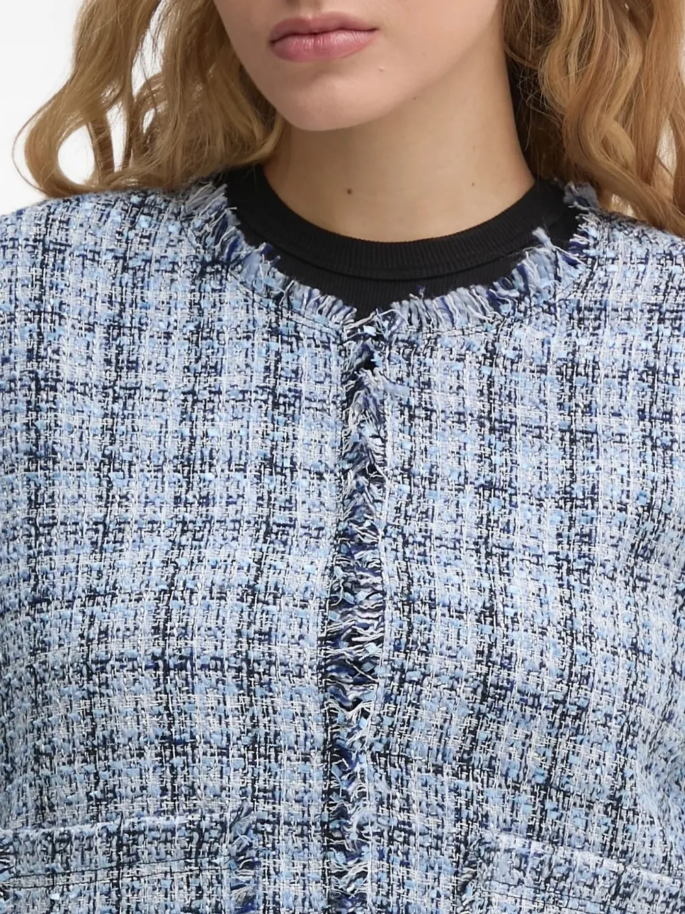 DKNY Tweed jack Blauw
