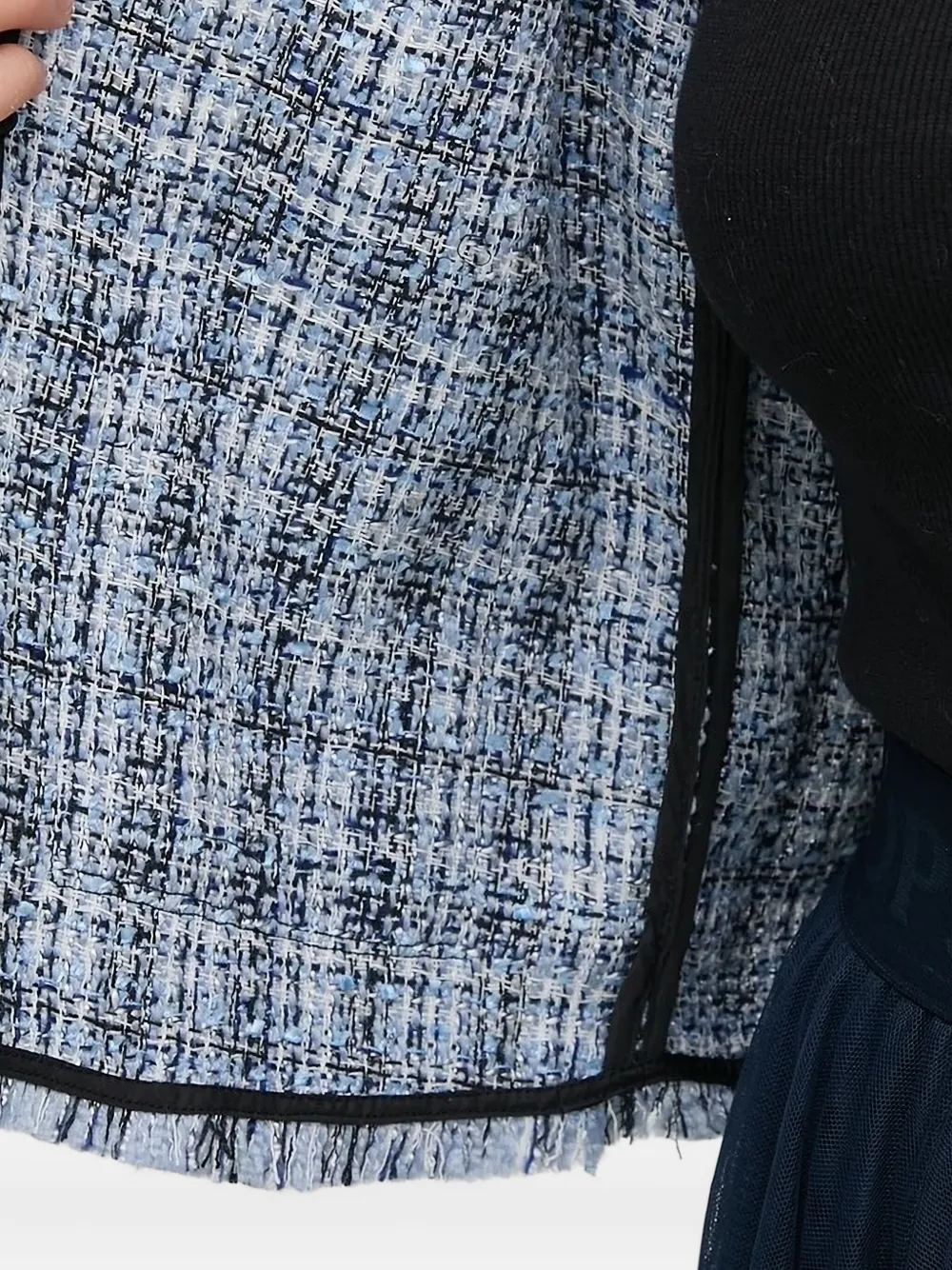 DKNY Tweed jack Blauw