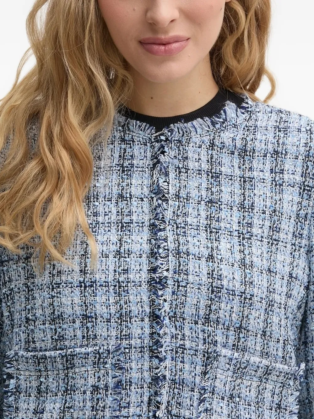 DKNY Tweed jack Blauw