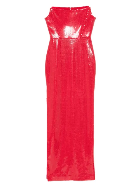 Alex Perry strapless sequinned maxi dress
