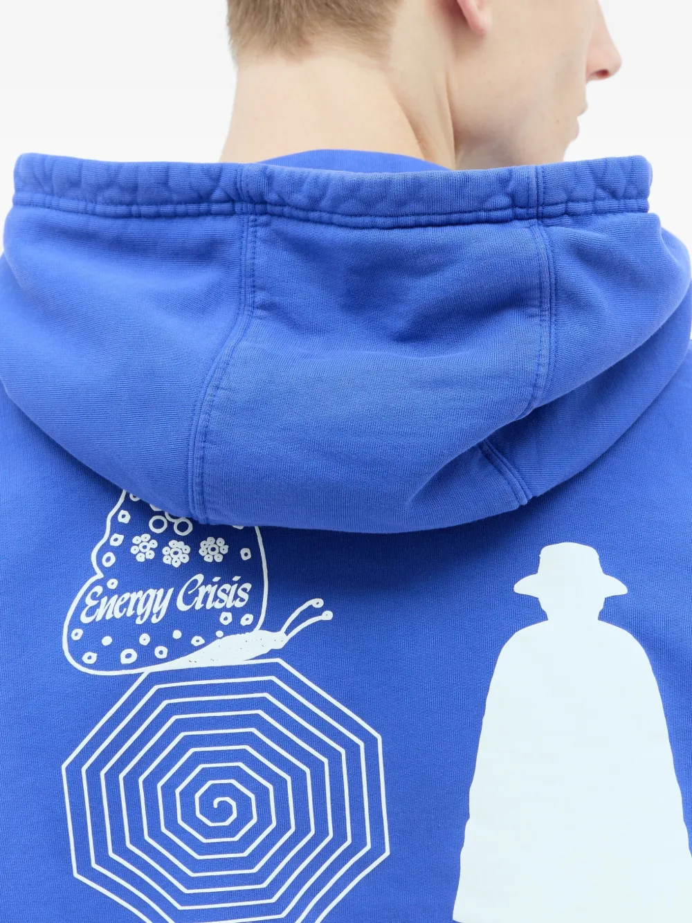 Brain Dead Electronique Hooded Sweatshirt In 蓝色