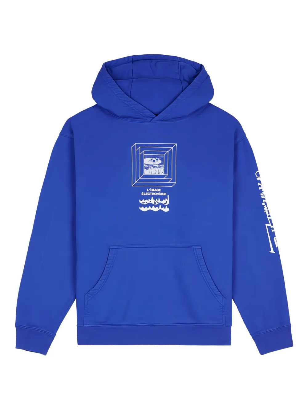 Brain Dead Electronique hoodie | Blue | Image 1