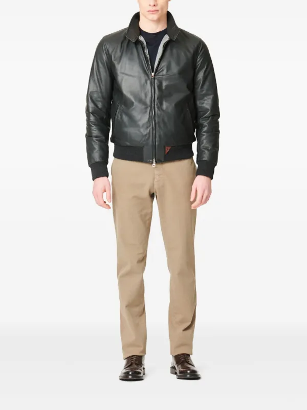 Stewart Leather Jacket | Black | FARFETCH