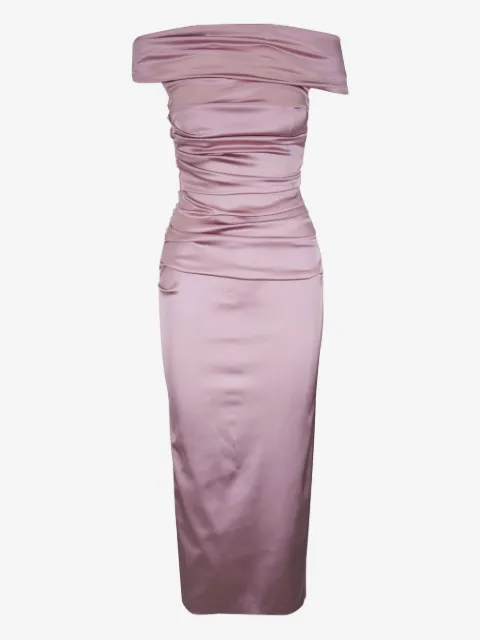 Talbot Runhof satin dress