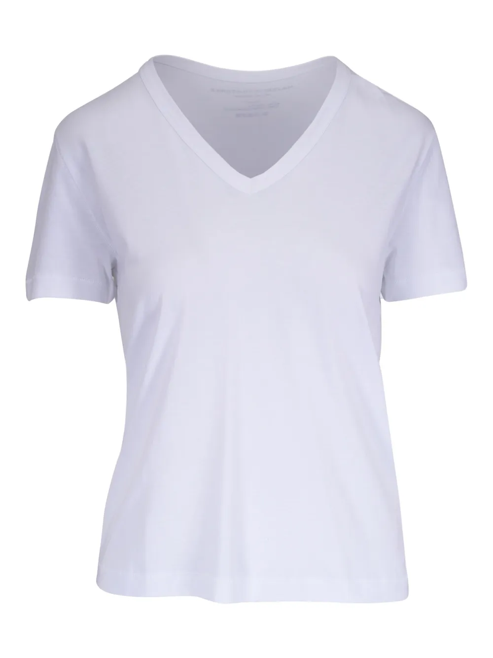 Majestic Filatures T-shirt met V-hals Wit