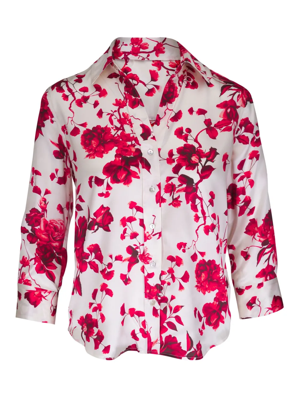 L'Agence Camicia in seta - Bianco