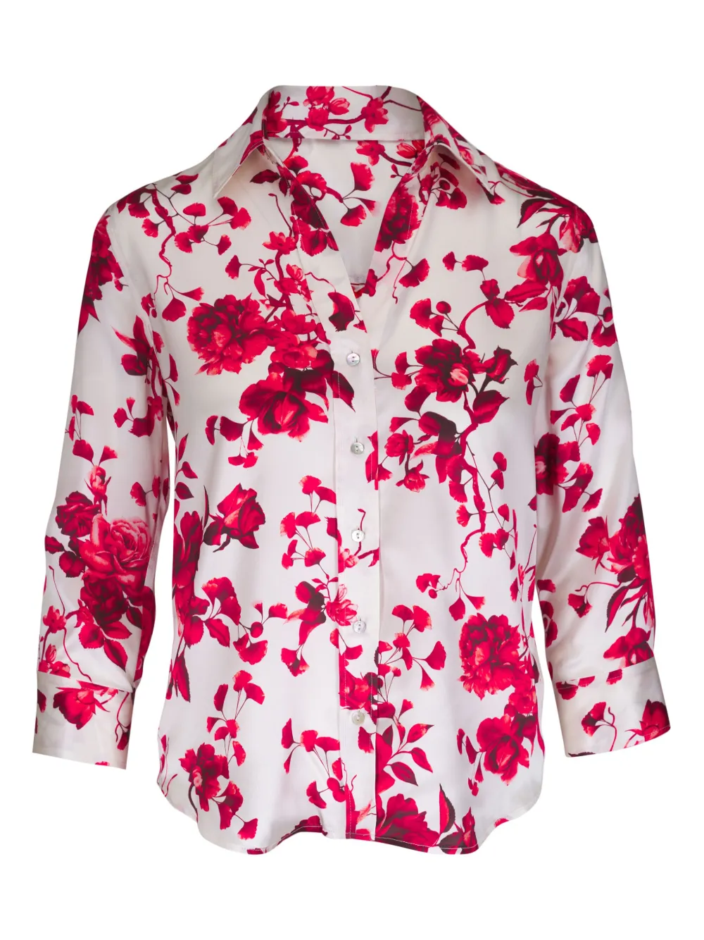 L'Agence camisa de seda | blanco | Image 1