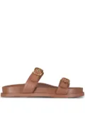 AGL leather slides - Brown