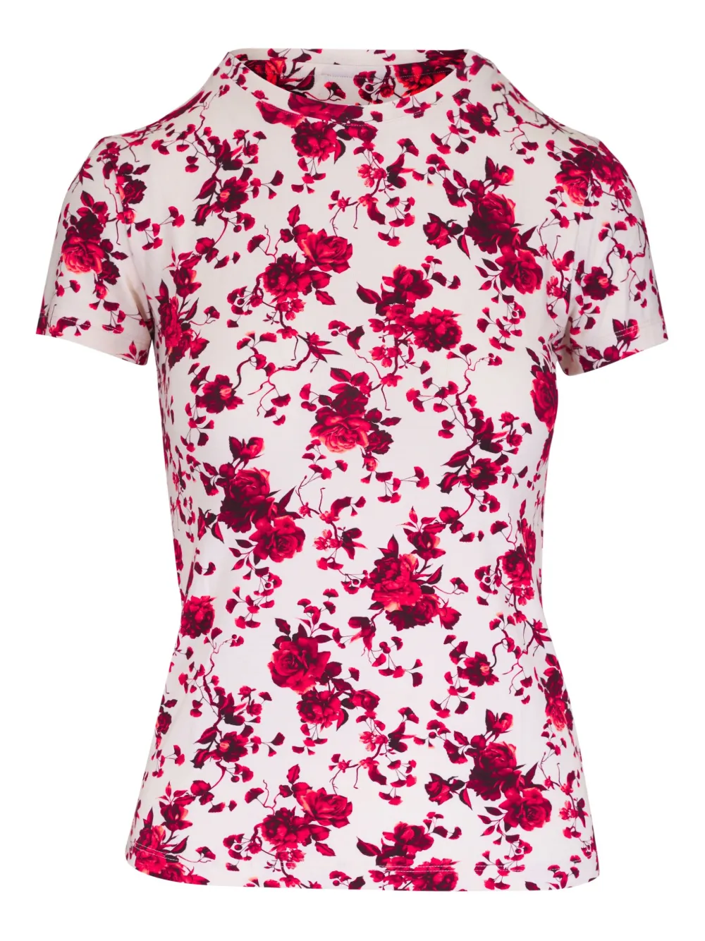 L'Agence playera con estampado floral | rojo | Image 1